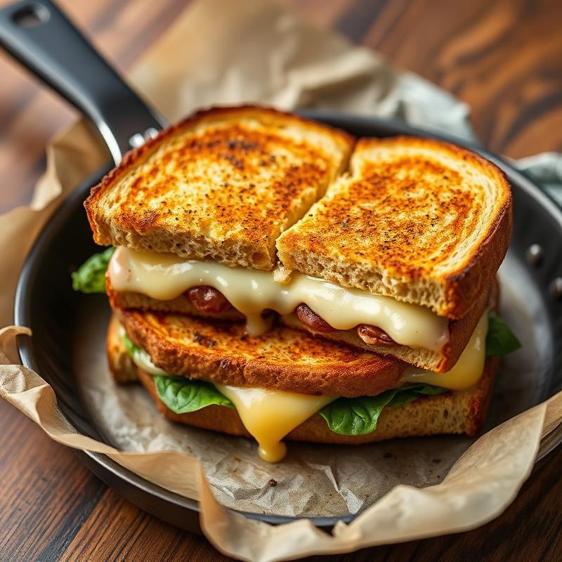 Sándwich Proteico a la Sartén